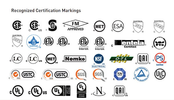 Electrical Certification Markings